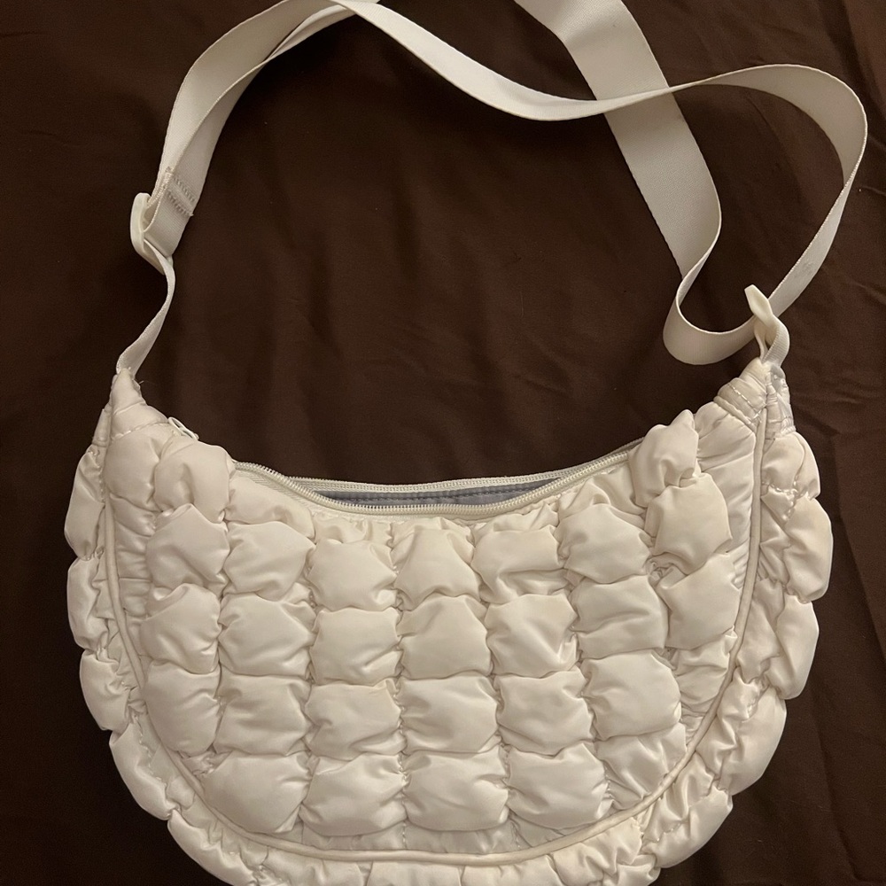 White Quilted Shoulder Bag